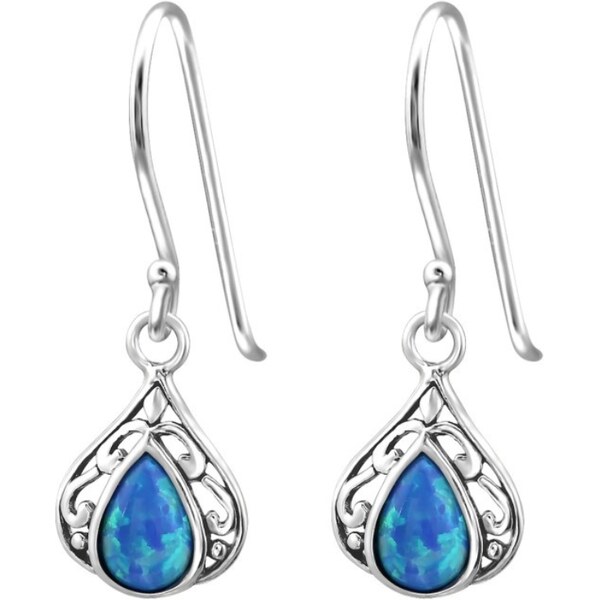 MAJYA Strieborné náušnice INNES modré 11897 66011981