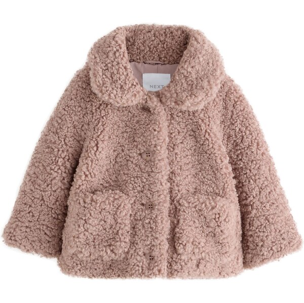 Next Flisová bunda svetlohnedá 65887562