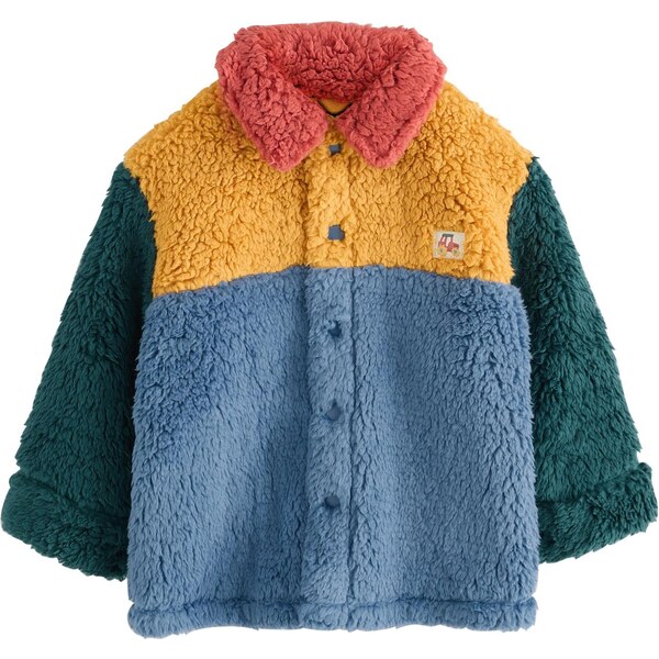 Next Prechodná bunda dymovo modrá / žltá / jedľová / svetločervená 65773673