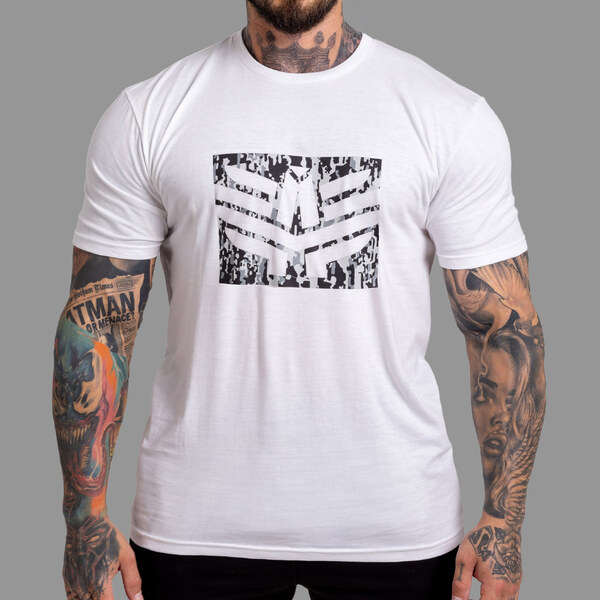 Pánske tričko Iron Aesthetics Tactical, biele 65424118