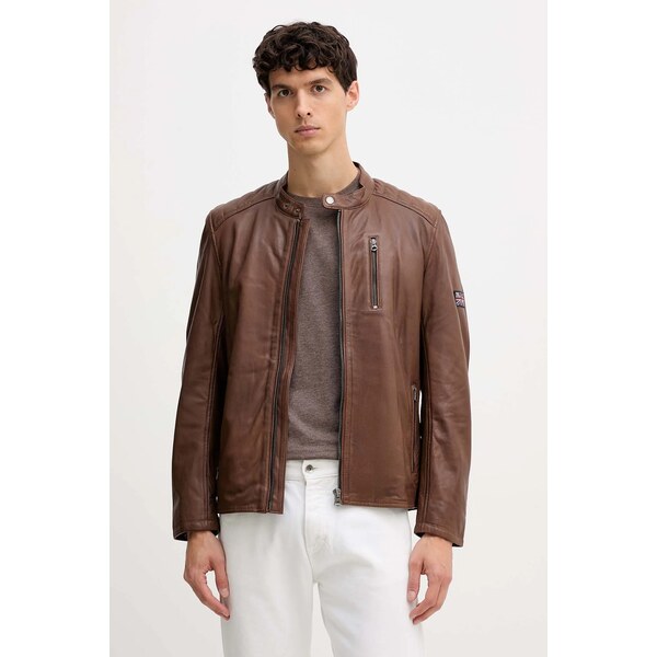 Kožená bunda Pepe Jeans 65481130
