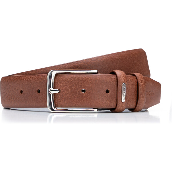 Wittchen Pánsky hnedý kožený opasok z matnej kože – klasika v modernom 66067307