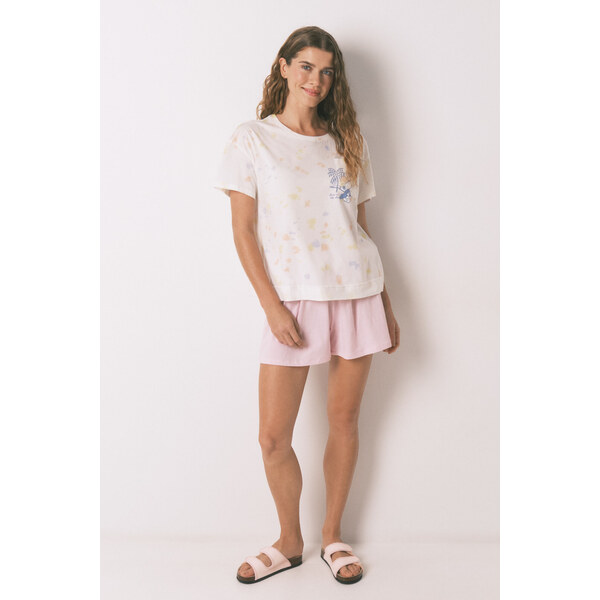 womensecret Krátke pyžamo Snoopy zo 100% bavlny 65481334