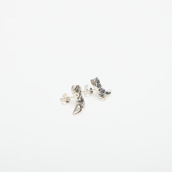 Twojeys Boot Stud Earrings Silver Universal 65482477