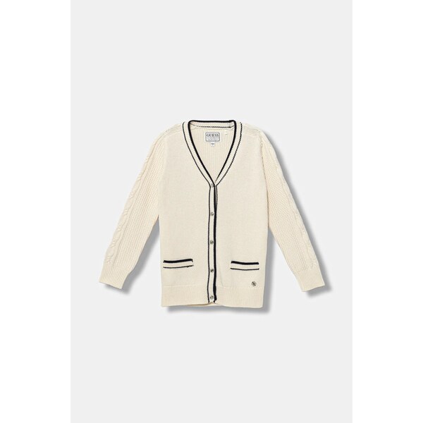 Detský kardigan s prímesou vlny Guess 65482110