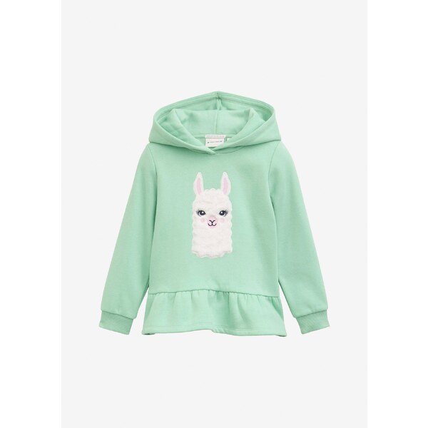 bonprix Mikina Tom Tailor s volánmi, farba zelená 65473857
