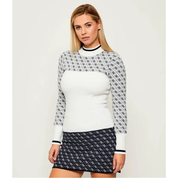 GUESS Polorolák AUBREY | Slim Fit | s prímesou vlny 65485406