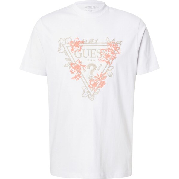 GUESS Tričko béžová / oranžová / biela 65484685