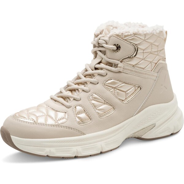 Tamaris Šnurovacie členkové čižmy slonová kosť 65656757