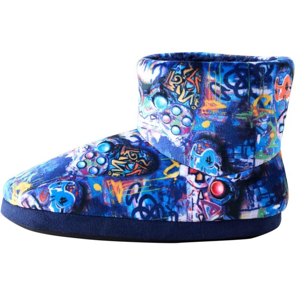 Next Papuče modrá / tmavomodrá / karí / biela 65891877