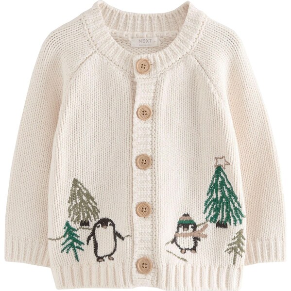 Next Kardigán krémová / brokátová / zelená / čierna 65663445