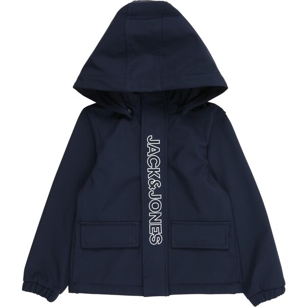 JACK & JONES MINI Prechodná bunda JJEMATT tmavomodrá / biela 65485202