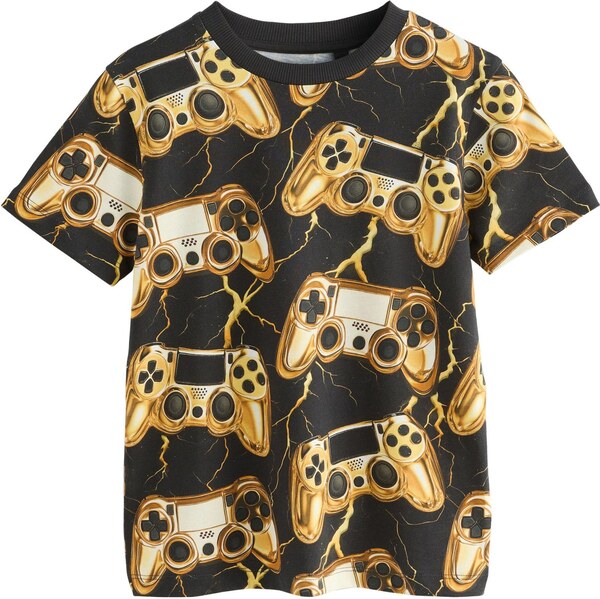 Next Tričko svetlobéžová / žltá / čierna 65888515