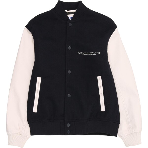 Jack & Jones Junior Prechodná bunda JJROSS tmavomodrá / biela 65485253