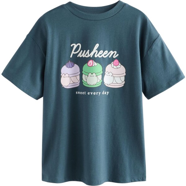 Next Tričko námornícka modrá / zelená / fialová / biela 65891943