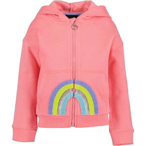 BLUE SEVEN Tepláková bunda svetlomodrá / žltá / modrofialová / 65894427