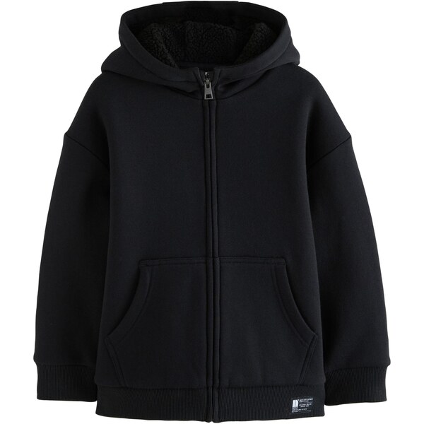 Next Tepláková bunda čierna 65773621