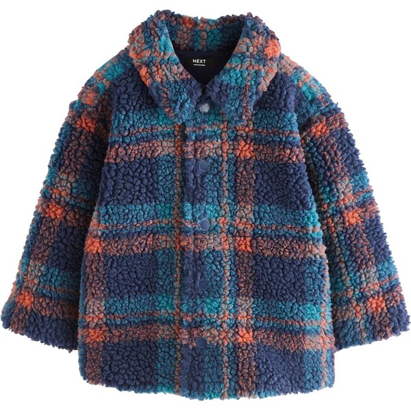 Next Flisová bunda námornícka modrá / svetlomodrá / oranžová 65663307