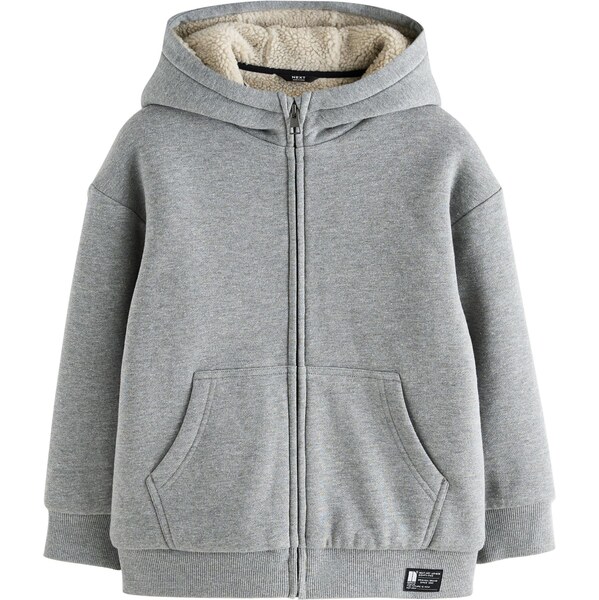 Next Tepláková bunda sivá 65773645