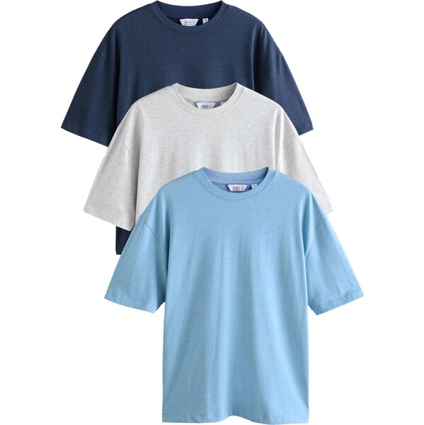 Next Tričko námornícka modrá / svetlomodrá / svetlosivá 65494400