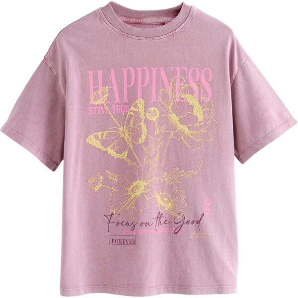 Next Tričko limetková / fialová / eozín / staroružová 65892487