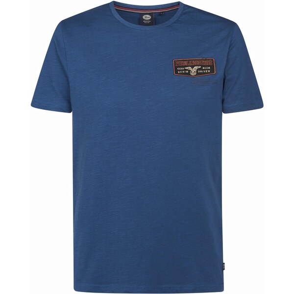 Petrol Industries Tričko tmavomodrá / koralová / čierna 65665197