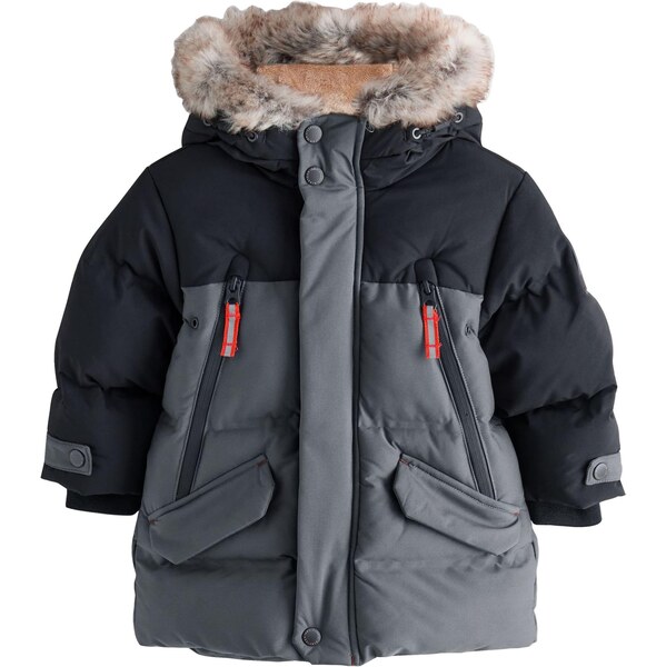 Next Kabát sivá / čierna 66222334