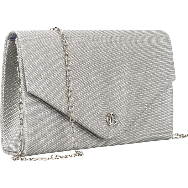 ROVICKY Dámska strieborná listová kabelka na retiazke 65484360