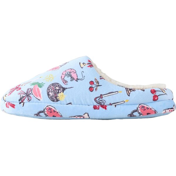 Next Papuče svetlomodrá / svetloružová / čierna / biela 65663700