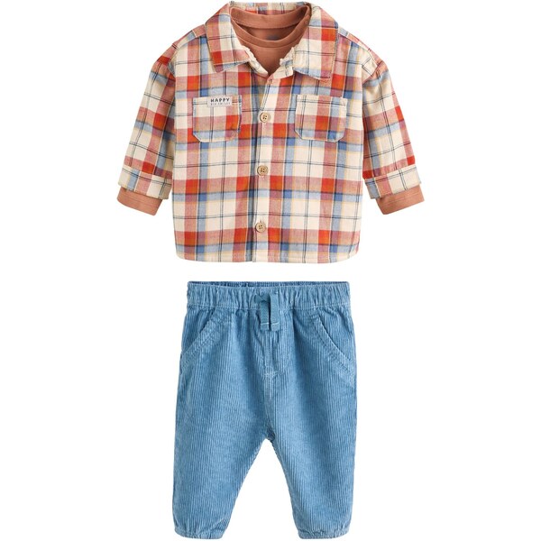 Next Set farba ťavej srsti / nebielená / námornícka modrá / 65892488