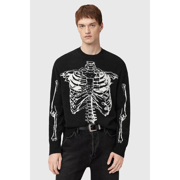 Sveter s prímesou vlny AllSaints SKELLI 65496506