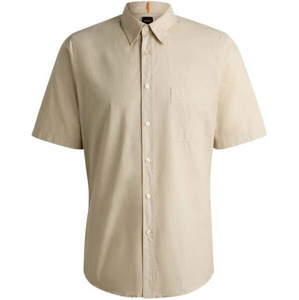 Pánske tričko BOSS Relegant_6-short_M Light Beige (50537331-271) 65556433