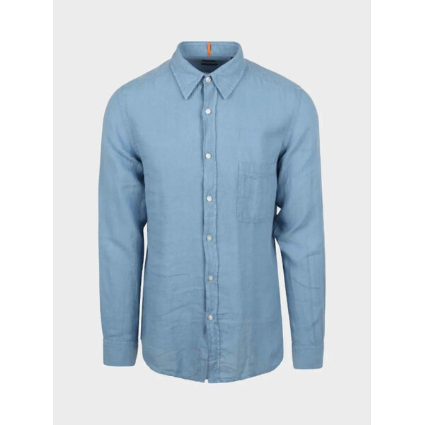 Pánske tričko BOSS Relegant_6_M Open Blue (50537381-460) 65556434