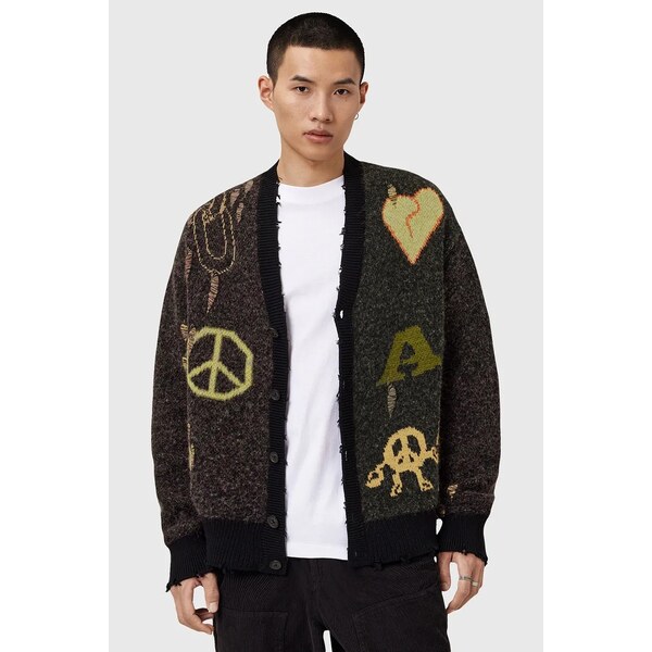 Kardigan s prímesou vlny AllSaints EMOTIVE 65496661