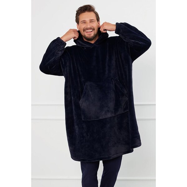 Italian Fashion Oversize polar mikina Forio tmavomodrá 58453685