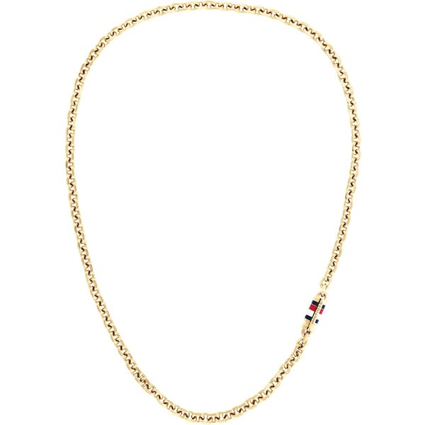 Tommy Hilfiger Neprehliadnuteľný pozlátený náhrdelník Bruce Chain 66581111