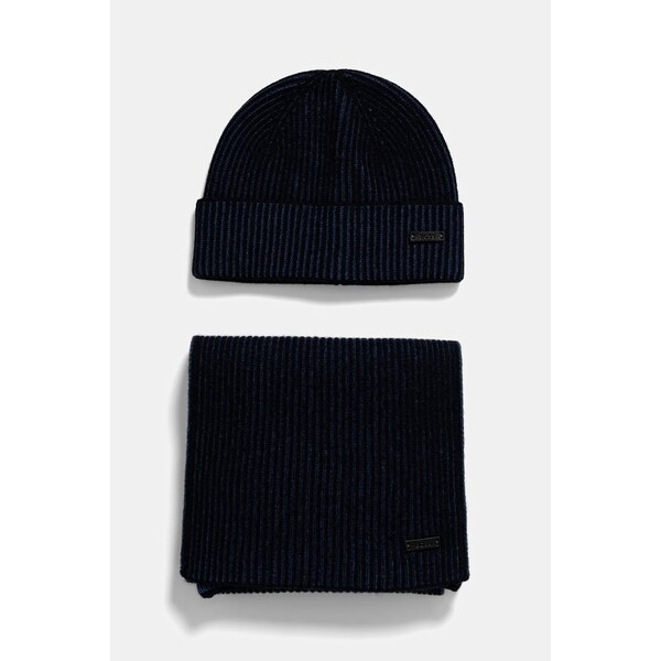 Čiapka a šál s prímesou vlny BOSS Ercole_SET 65491155