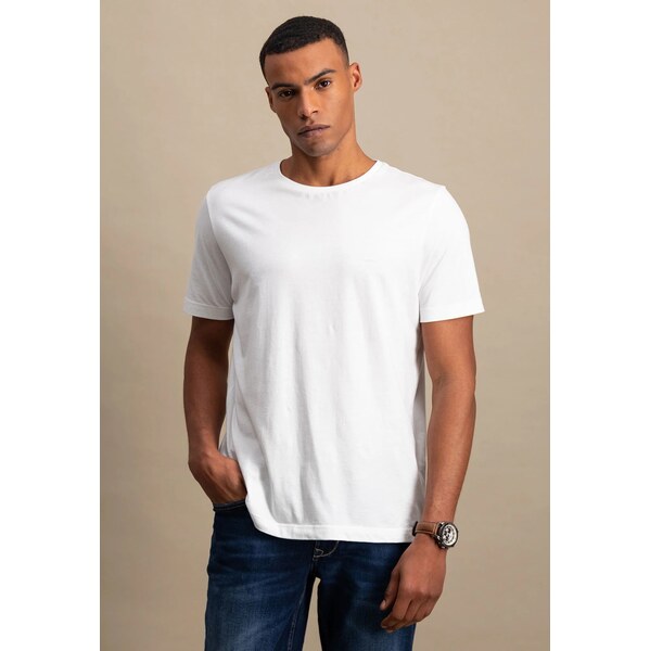 Pánske biele bavlnené tričko FYNCH-HATTON 65491833