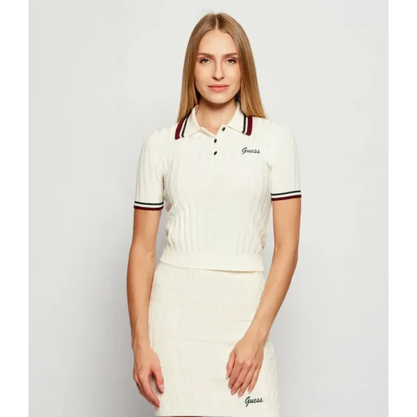 GUESS ACTIVE Polo tričko SABINA | Slim Fit | s prímesou vlny 65493932