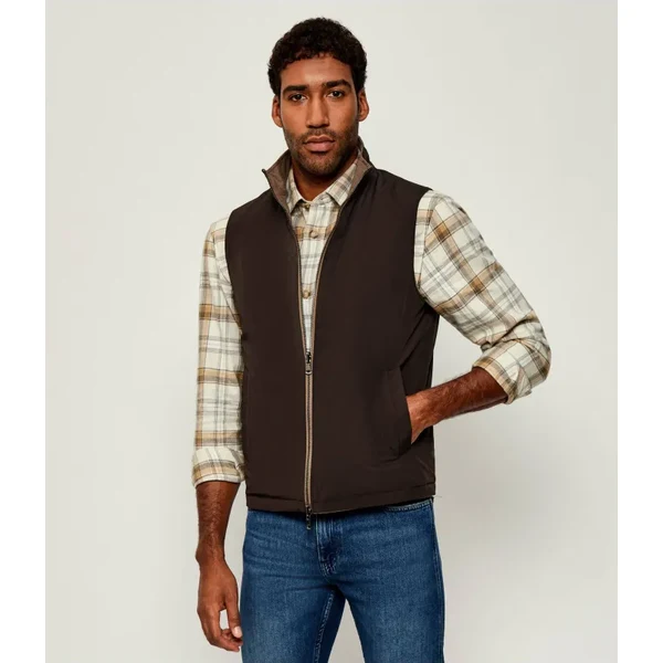 Oscar Jacobson Vlnený obojstranný vesta | regular fit 65493994