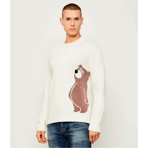 EA7 Sveter | regular fit | s prímesou vlny a kašmíru 65493939