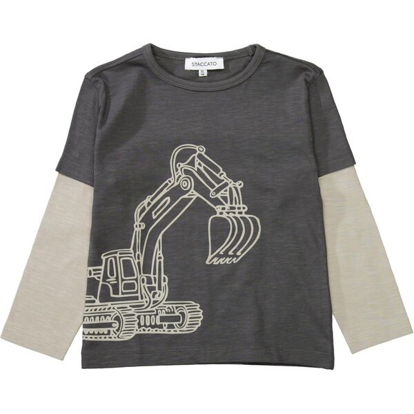 STACCATO Tričko béžová / antracitová / svetlosivá 65493180