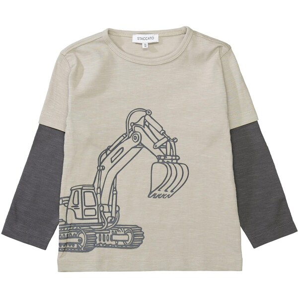 STACCATO Tričko krémová / tmavosivá 65493182