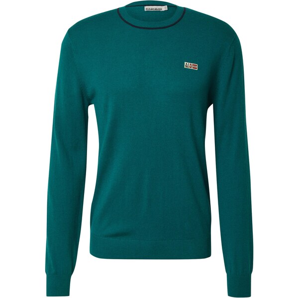 NAPAPIJRI Sveter DONORI C 4 svetlobéžová / smaragdová / červená / 66007791