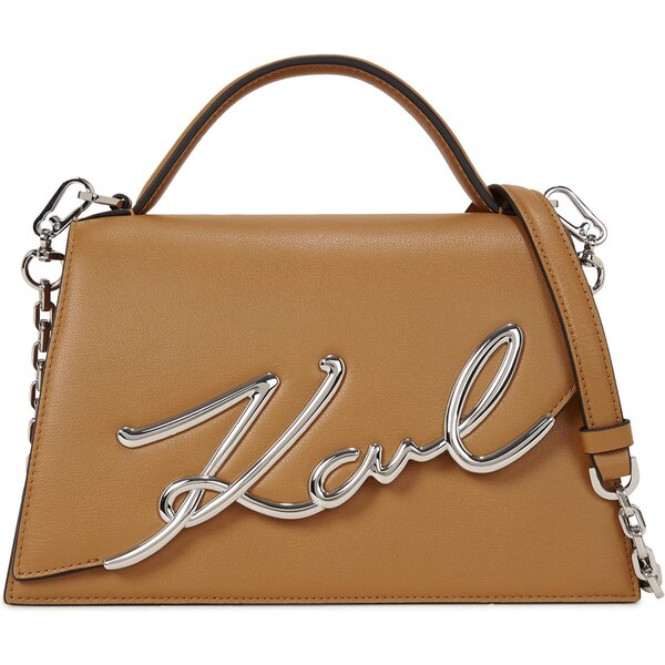 Karl Lagerfeld Kabelka svetlohnedá / strieborná 65494825