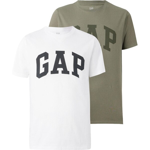 GAP Tričko jedľová / čierna / biela 65560085