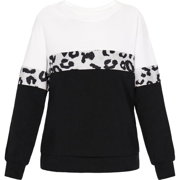 faina Mikina čierna / šedobiela / prírodná biela 67137259