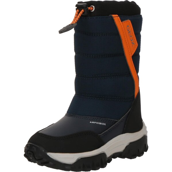 GEOX Snehule HIMALAYA námornícka modrá / oranžová / čierna 65494884