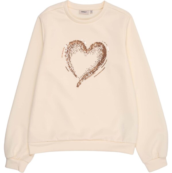 ONLY GIRLS Mikina zlatá / šedobiela 65906602