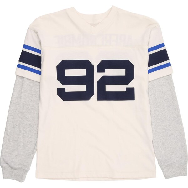 Abercrombie & Fitch Tričko FOOTBALL HANGDOWN enciánová / sivá 65894530